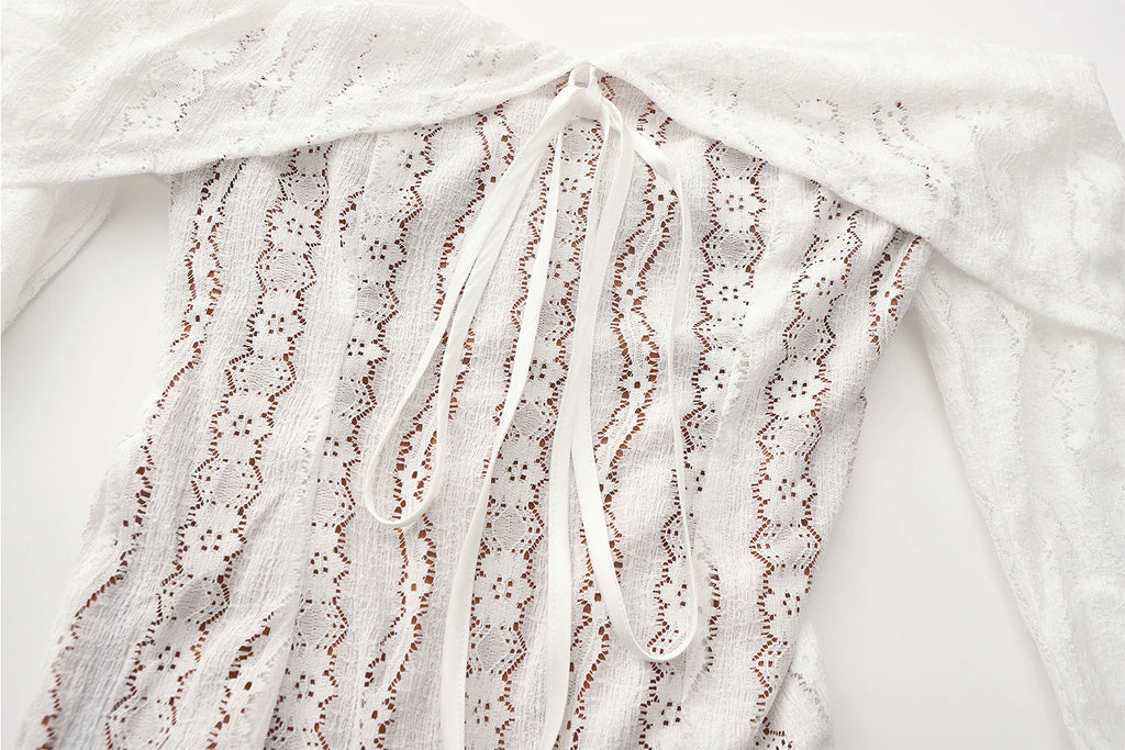 Long Sleeve Lace Evening Gown – Wedding & Prom Dress