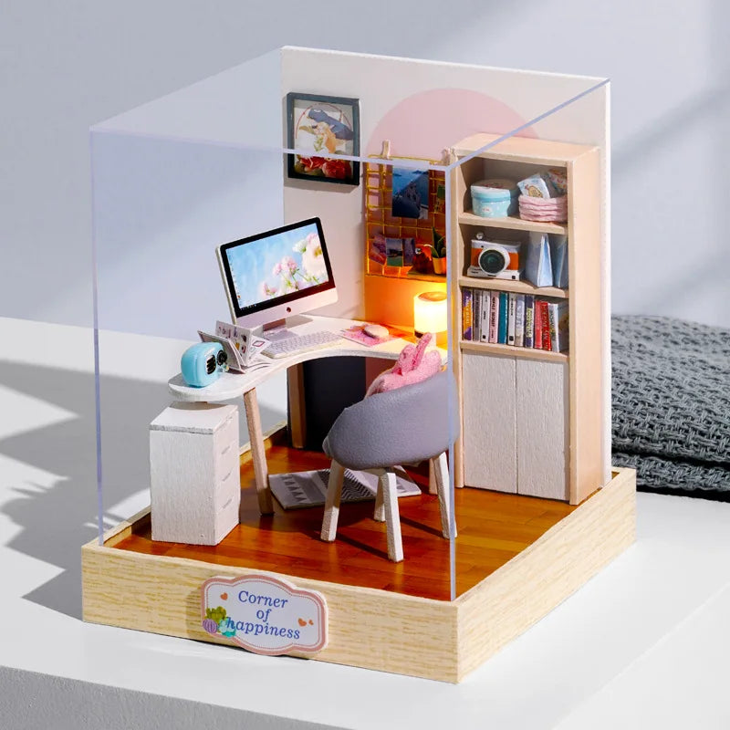 Miniature 3D Wooden Puzzle Dollhouse – 18 Designs
