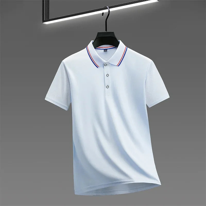 Men's Solid Short-Sleeve Polo Shirt – 9 Colors, S–4XL