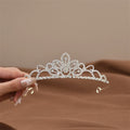 Mini Crowns Hair Comb Crystal Bridal Tiaras For Girls Rhinestone Pearl Wedding Birthday Party Children's Hair Accessories