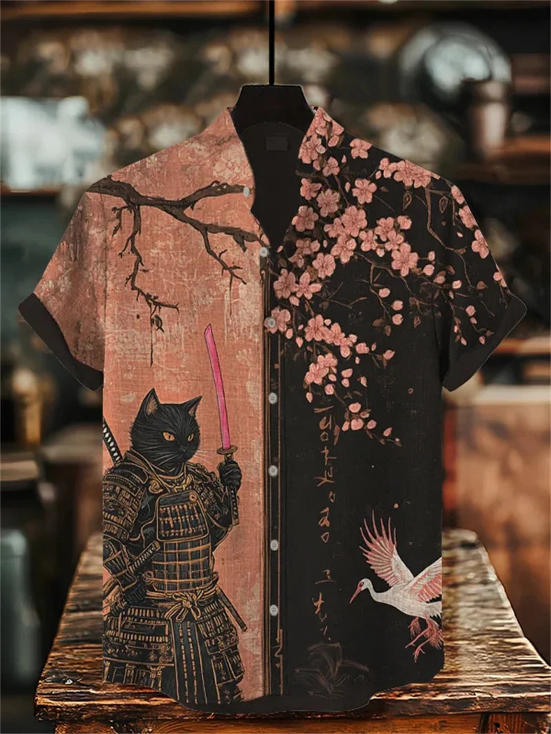 Men's Printed Hawaiian Shirt