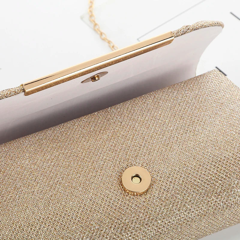 European and American sequined marriage party storage bag, women's dinner bag, chain single-shoulder women's evening dress bag