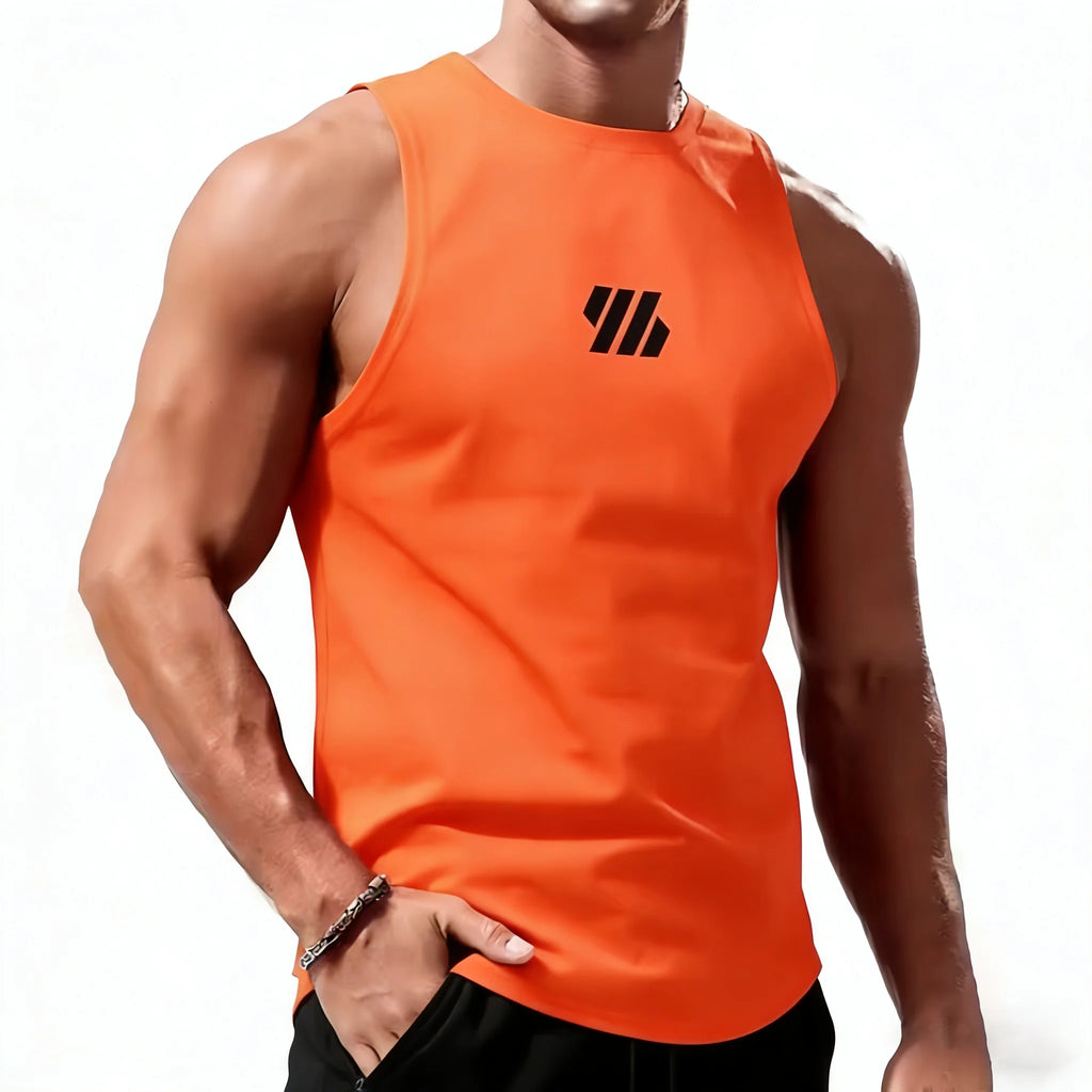 Men Sport Vest Summer Quick Dry Training Tanktop Workout Gym Singlets Man Fitness Tops Sleeveless Shirt Tee Running Tank Top Men