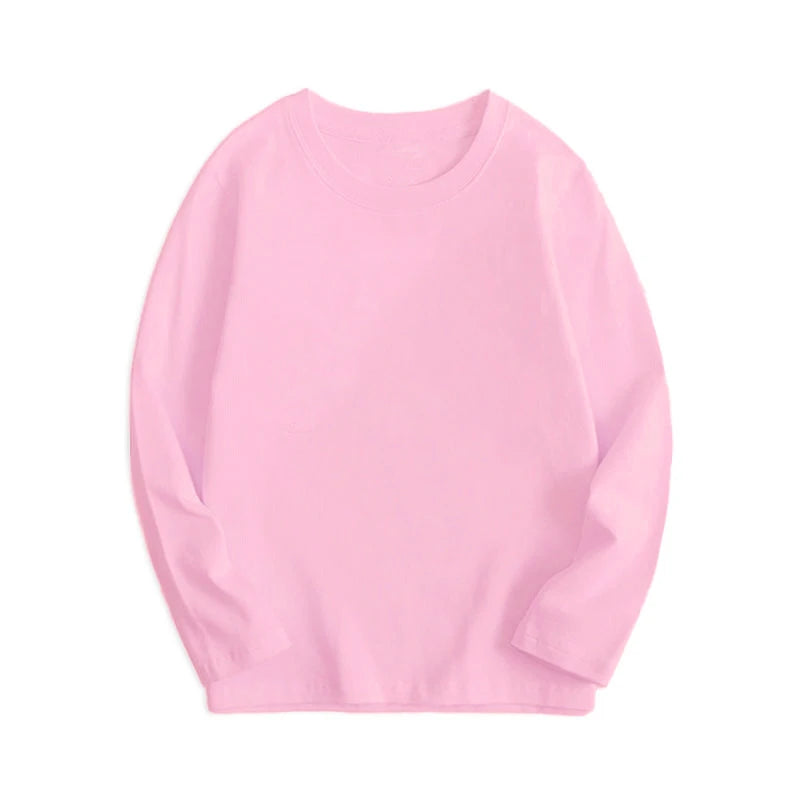 Kids' Cotton Long-Sleeve Tee – Unisex Everyday Essential