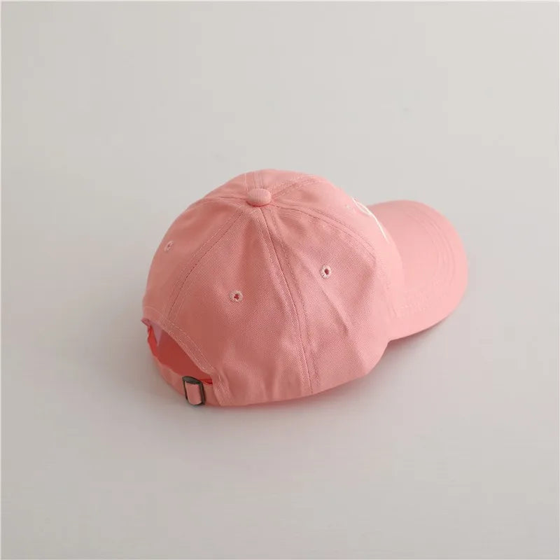 Fashion Children Embroidery Bow Baseball Hats Kids Accessories Boy Girl Vacation Sunscreen Hat Cotton Baby Adjustable Casual Cap