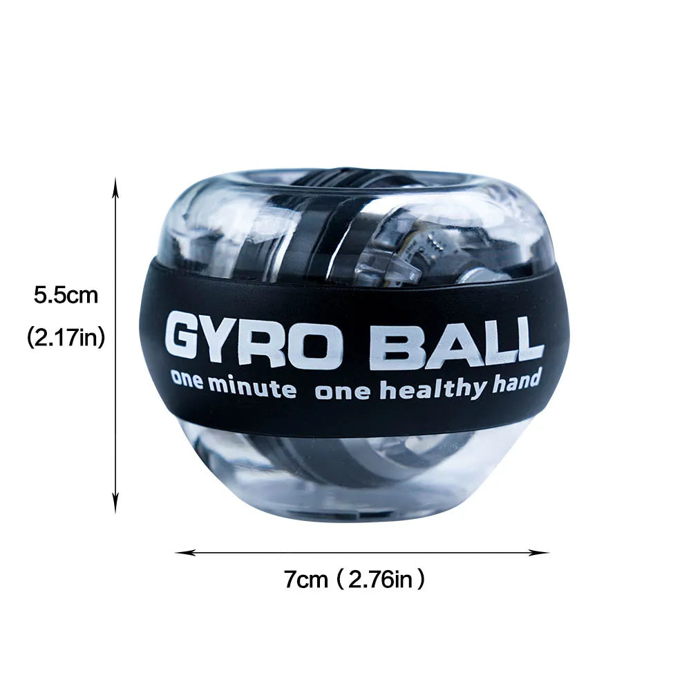 LED Wrist Power Trainer Ball Self-starting Gyro Wrist Hand Ball Arm Hand Muscle Force Fitness Exercise Equipment Strengthener