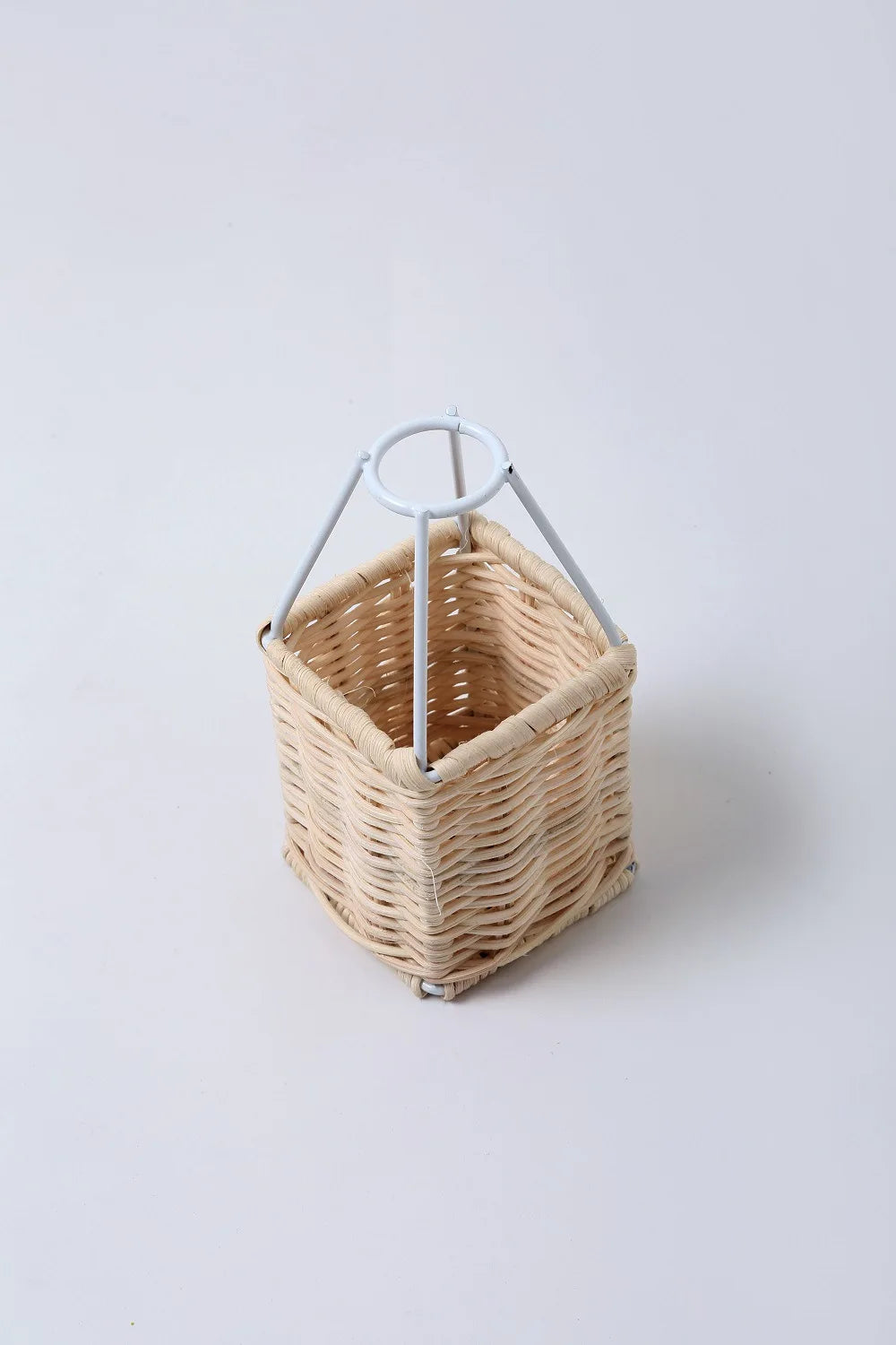Handwoven Rattan Hot Air Balloon Wall Hanging Decor