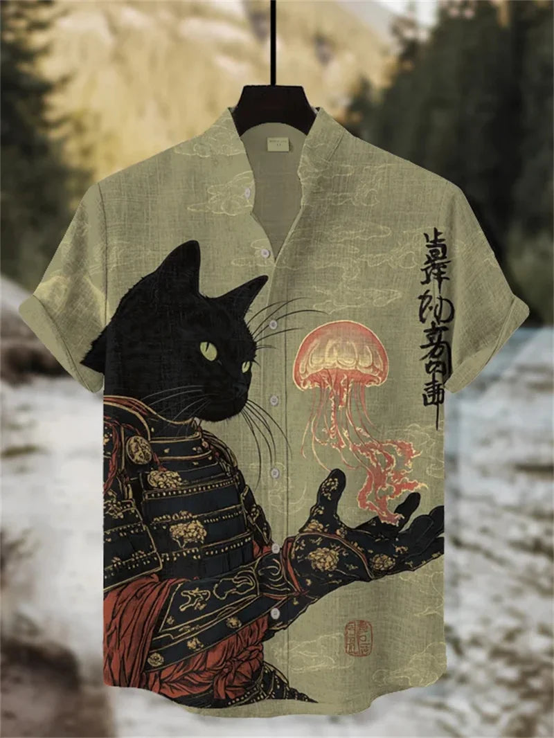 Men's Printed Hawaiian Shirt