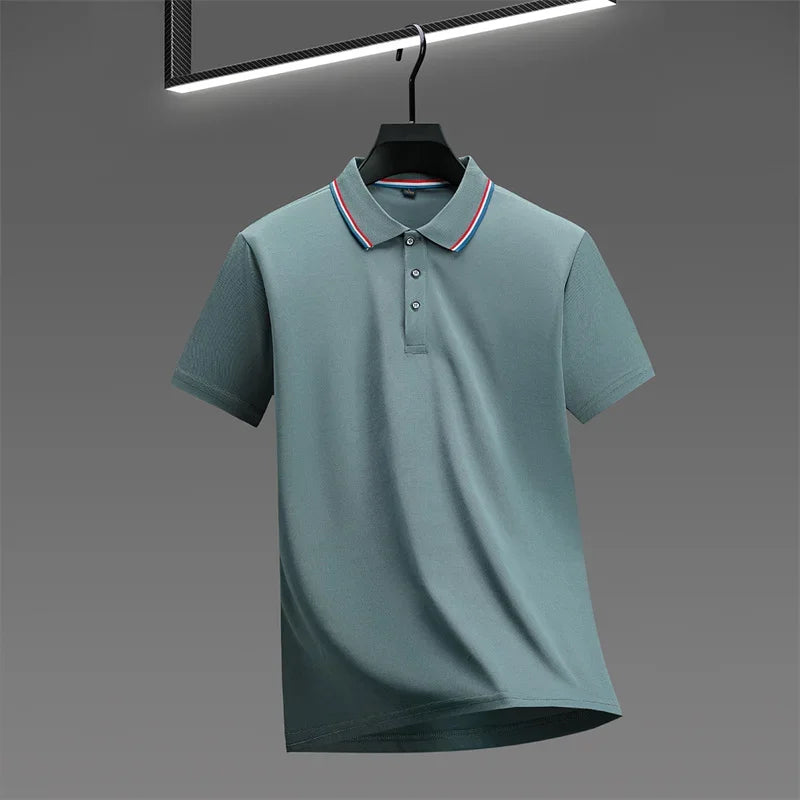 Men's Solid Short-Sleeve Polo Shirt – 9 Colors, S–4XL