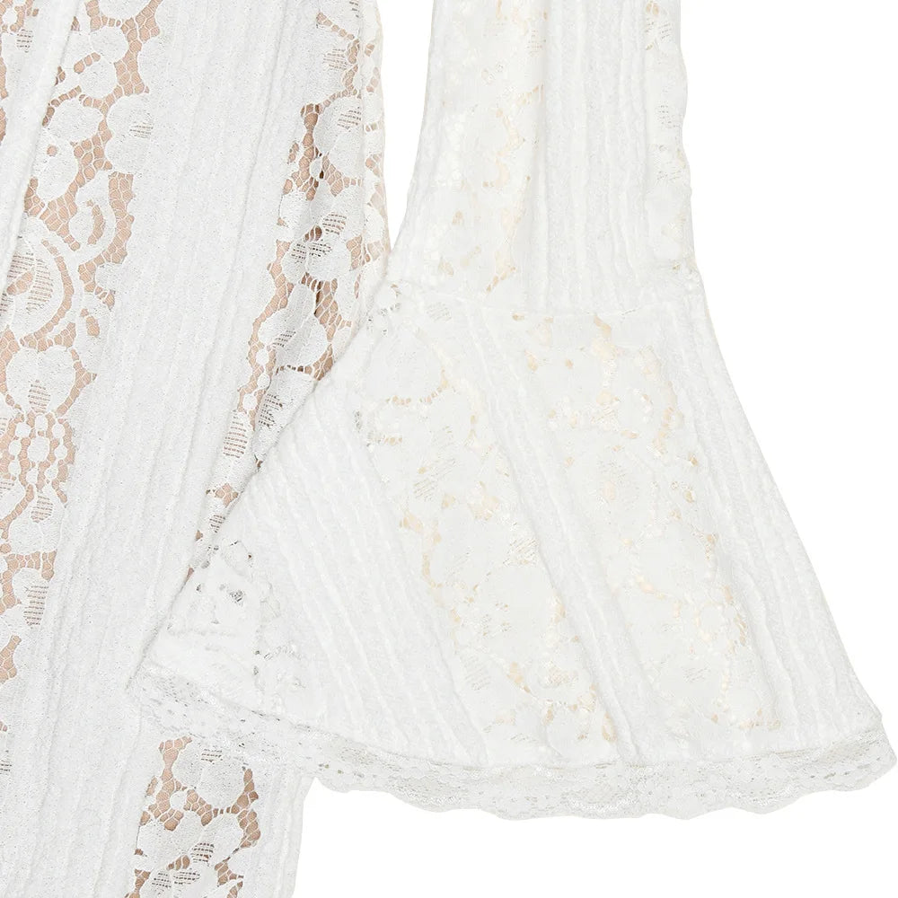 Long Sleeve Lace Evening Gown – Wedding & Prom Dress