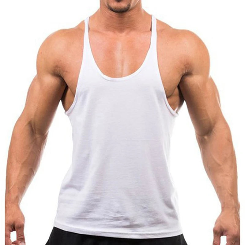 2025 New Bodybuilding Brand Jogger Gym Singlet Training Bodybuilding Tank Top Vest Shirt Sleeveless Fitness Cotton Shirt For Men