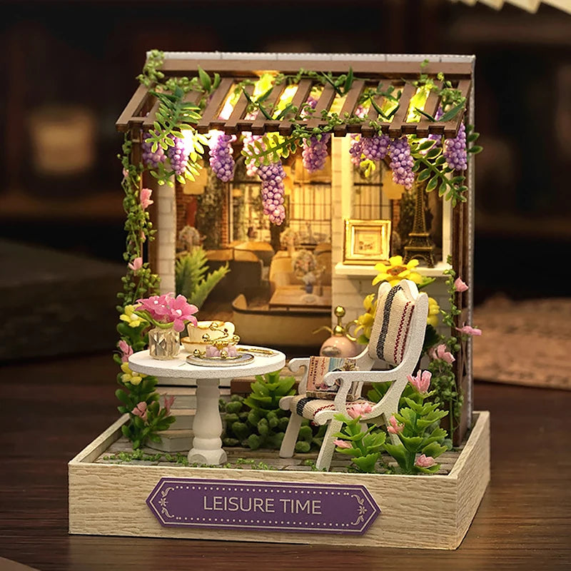 Miniature 3D Wooden Puzzle Dollhouse – 18 Designs