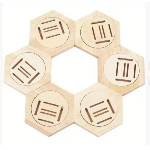 DIY Honeycomb Medal Wall Mounted Display Rack Hexagonal Home Decoration Wooden Medal Storage Rack Convenient and Tidy Hexagonal