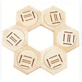 DIY Honeycomb Medal Wall Mounted Display Rack Hexagonal Home Decoration Wooden Medal Storage Rack Convenient and Tidy Hexagonal