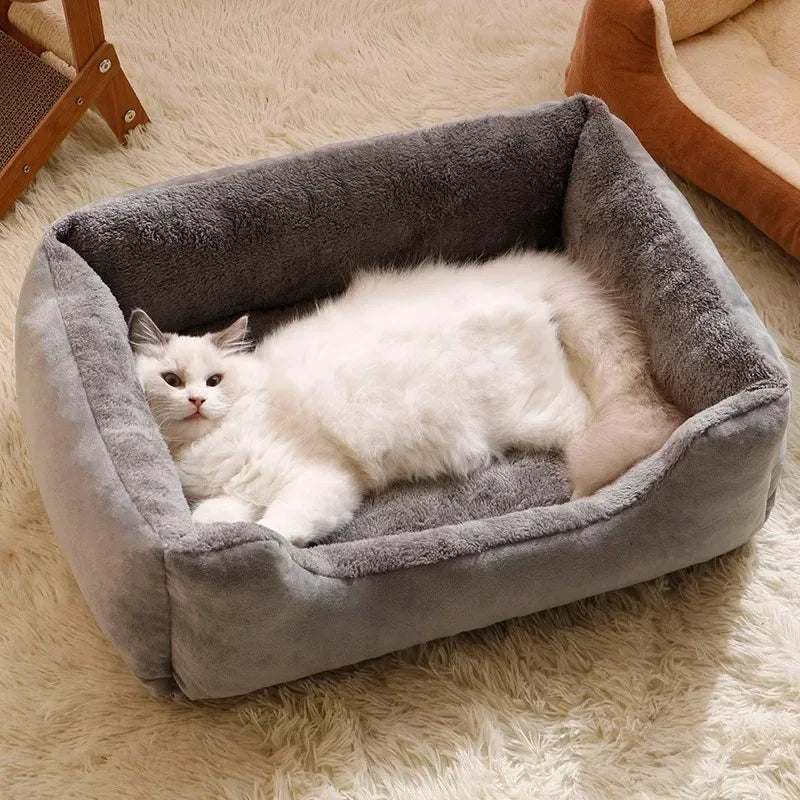 Cosy Cat & Dog Bed – Warm Winter Pet Cushion House