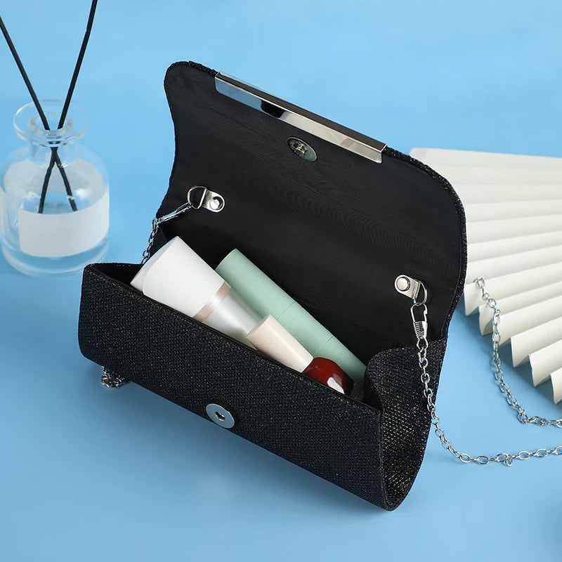 European and American sequined marriage party storage bag, women's dinner bag, chain single-shoulder women's evening dress bag