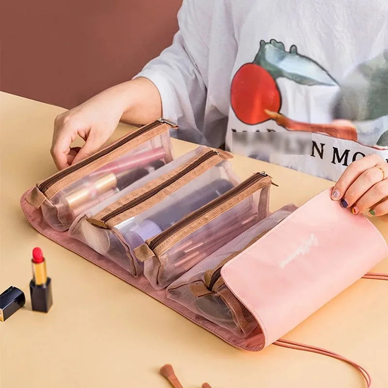 4-in-1 Foldable Travel Makeup Bag