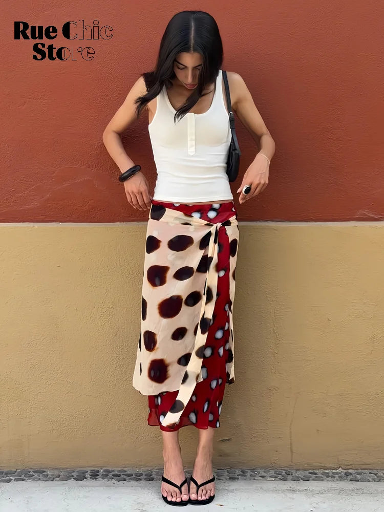 Mesh Polka Dot Flared Sleeve Slim Fit Casual Dress