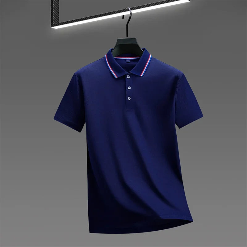 Men's Solid Short-Sleeve Polo Shirt – 9 Colors, S–4XL