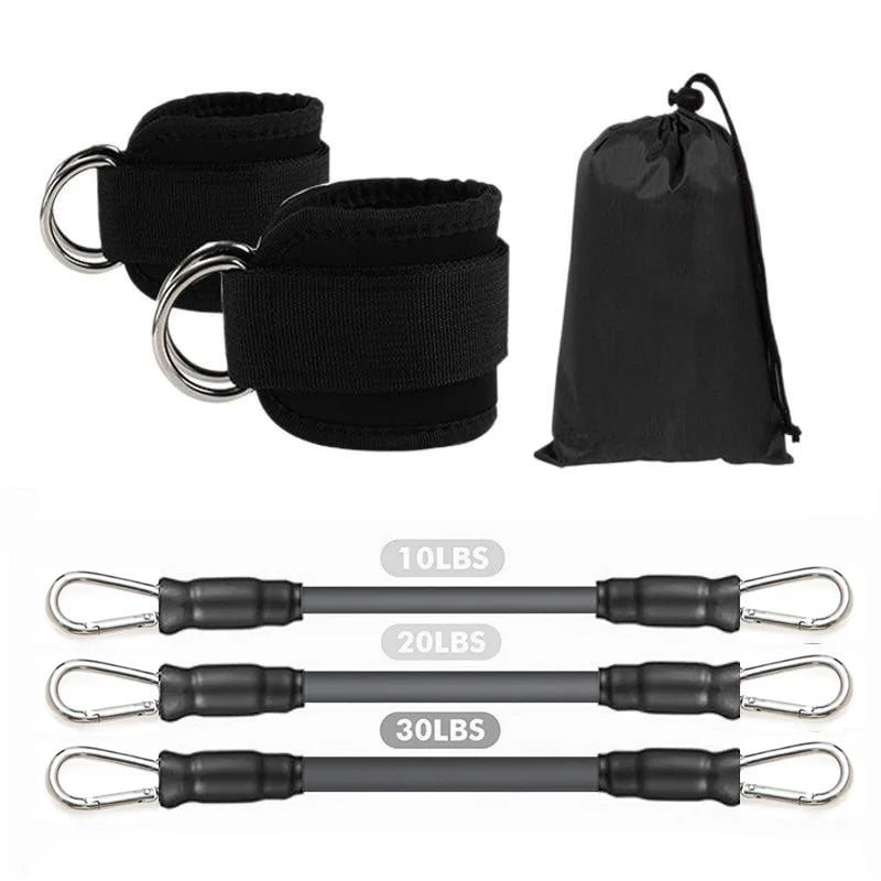 Ankle Strap Resistance Bands – Hip & Glute Workout Set for Men & Women