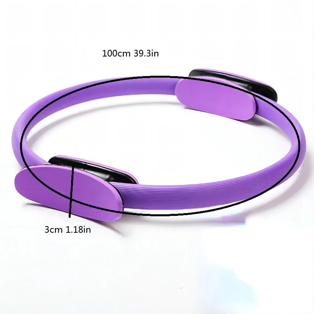 5-Piece Set of Women's and Girls' Yoga Fitness Circular Training Rings, Pilates Elastic Resistance Rings, Fitness Exercise Belts