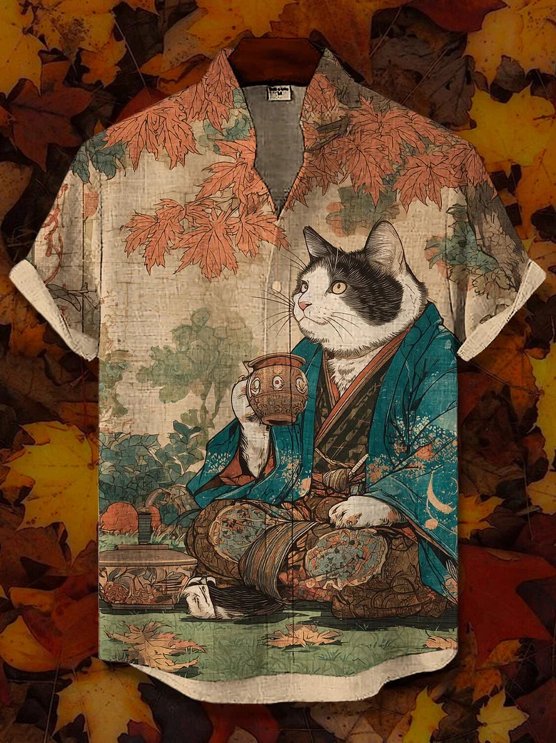 Men's Printed Hawaiian Shirt