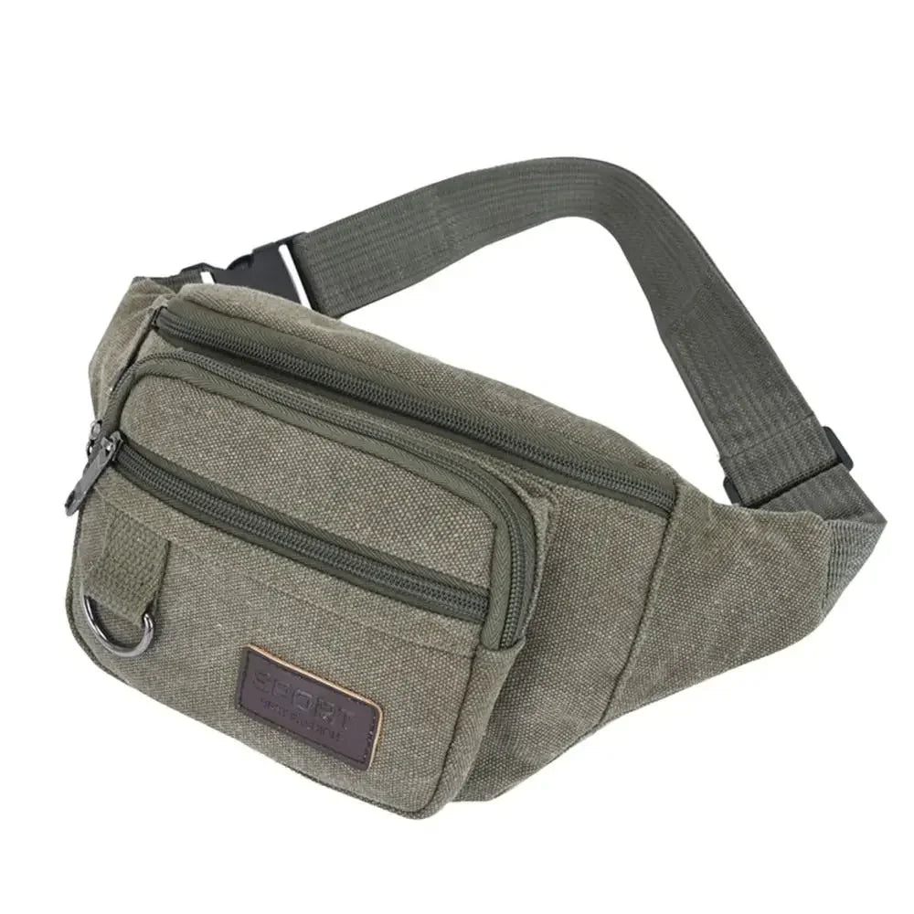 Waterproof Waist Bag Korean-style High-capacity Outdoor Sports Fanny Pouch Canvas Child Banana Bag for Girls Kids Bag