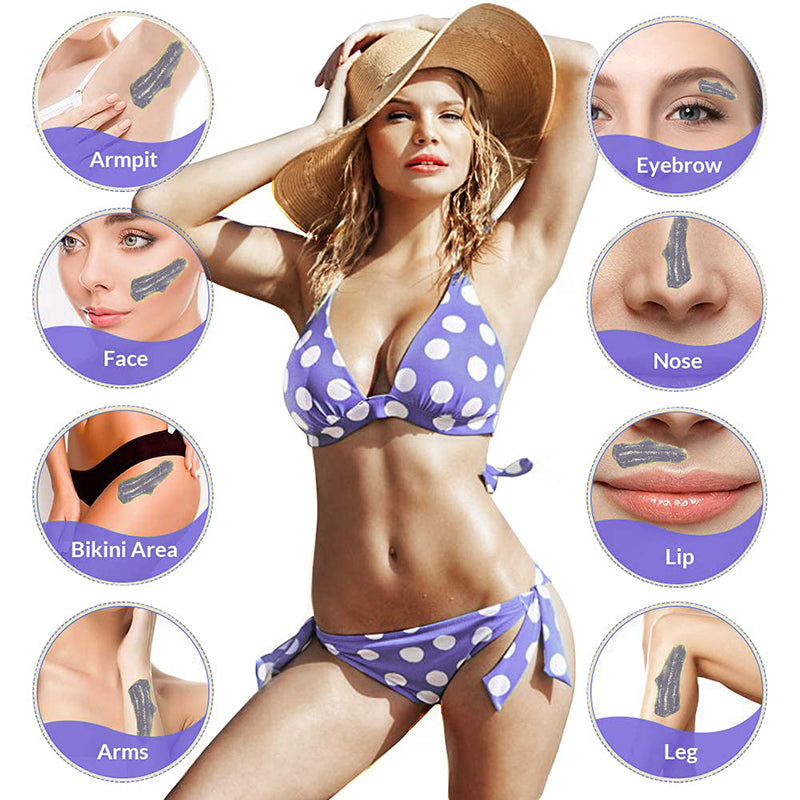 200ml Hair Removal Tool Smart Warmer Wax Heater Hands Feet Epilator Depilatory Skin Care Paraffin Wax Machine Kit+Wax Beans