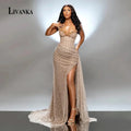 Sweetheart Mermaid Evening Gown – Beaded Floor-Length