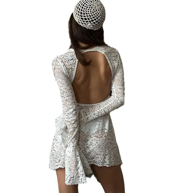 Lace Beach Bikini Cover-Up – Sun Protection Swim Dress
