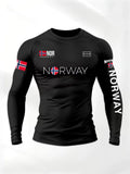 Muscle shaping men's compression tight top T-shirt, high elasticity sweat absorbing and breathable, motorcycle training suit