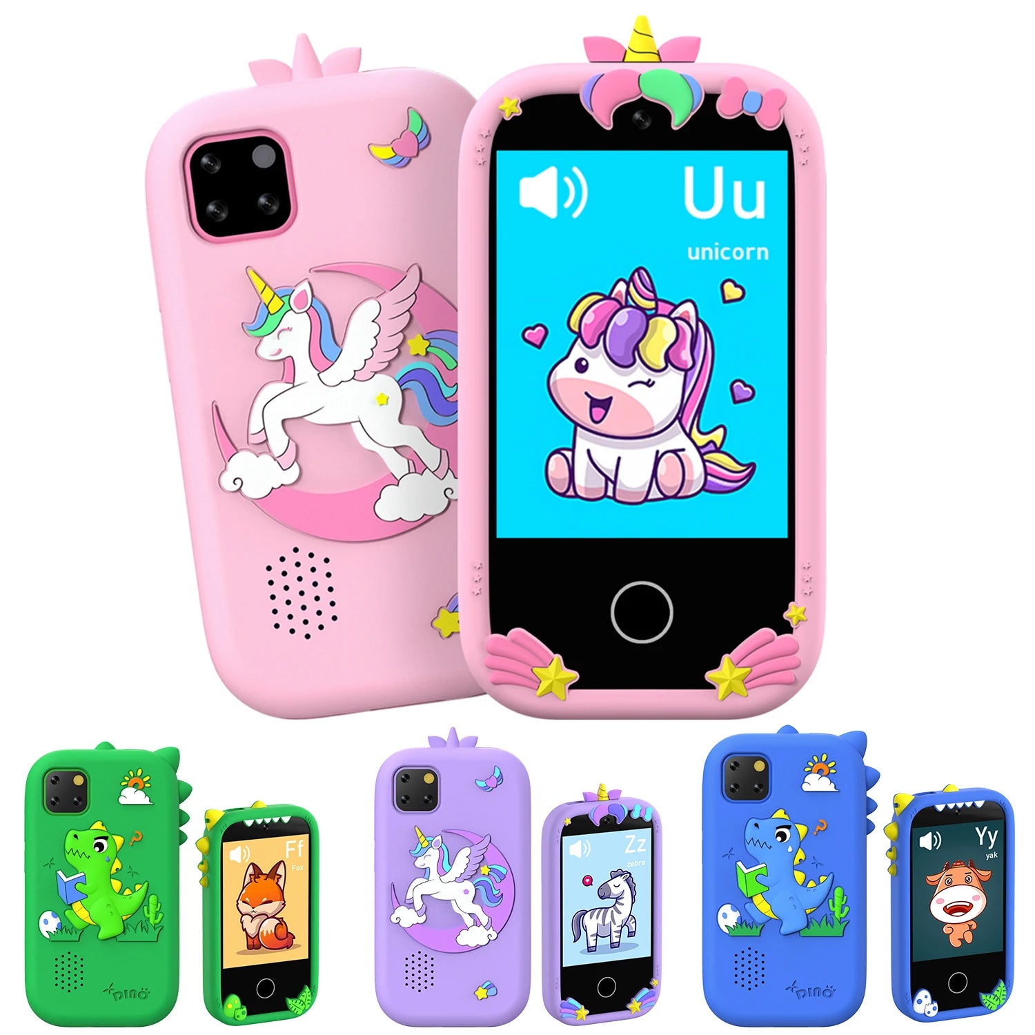 Upgrade Kid Smart Phone Toy 2.8 Inch Touch Video recording Music Player 16 Games Baby Phone for Children Brithday Gifts