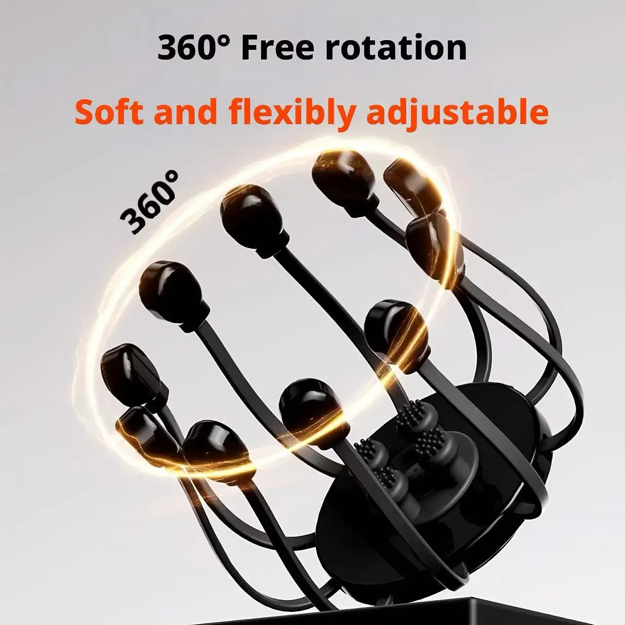 Electric Octopus Head Massager 10/14 Claws Smart Scalp Massage Device Relax Stress Relief Deep Tissue Home Head Spa Massager