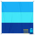 Multiple Sizes Beach Blanket Sandproof Waterproof Large Quick Drying Outdoor Picnic Mat with 4 Stakes for Travel Camping Hiking
