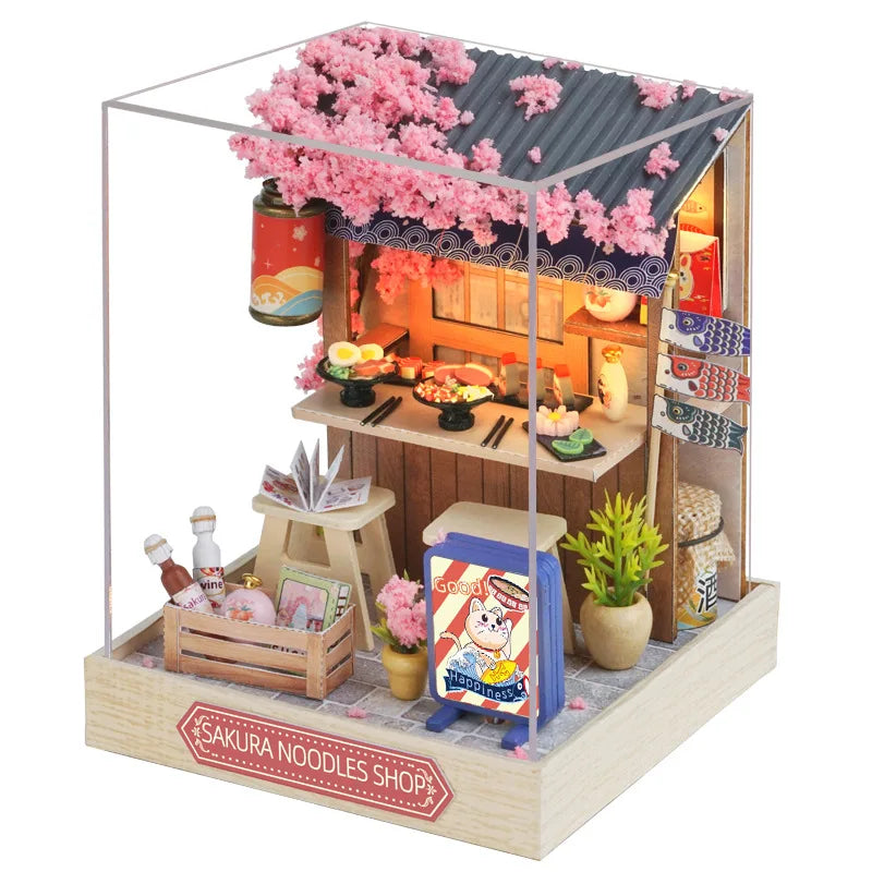 Miniature 3D Wooden Puzzle Dollhouse – 18 Designs