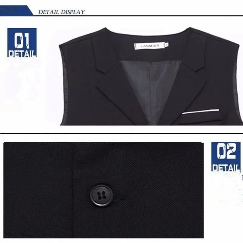 Men's Slim Fit Dress Vest Waistcoat – Sizes up to 7XL