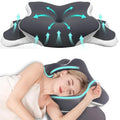 Memory Foam Pillow Cervical Pillow Neck Pain Relief Contour Ergonomic Orthopedic Neck Support for Side Back Stomach Sleeper Gift