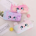 Cartoon Pencil Case Cute Cat Pencil Pouch Large Capacity Pencil Bag Stationery for Girls Kids Back to School