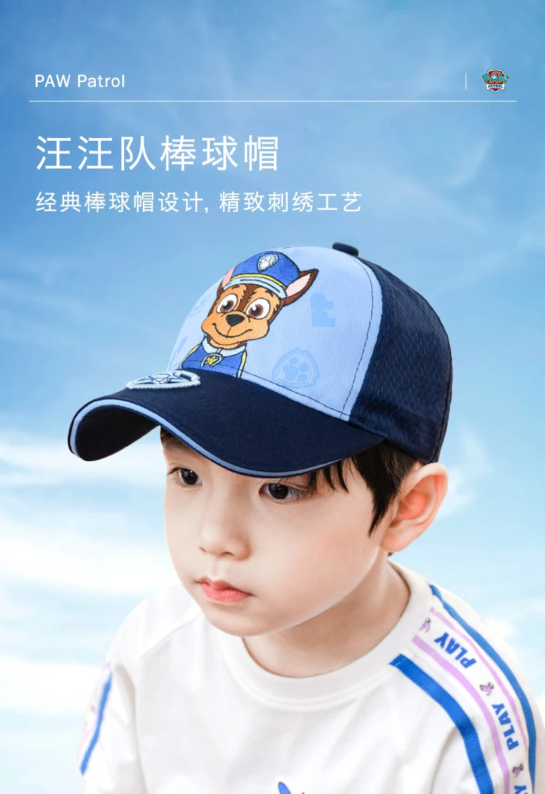 Original Paw Patrol Peaked Cap Hat Anime Peripherals Tv Movies Chase Marshall Skye Figures Print Baseball Cap Kids Birthday Gift