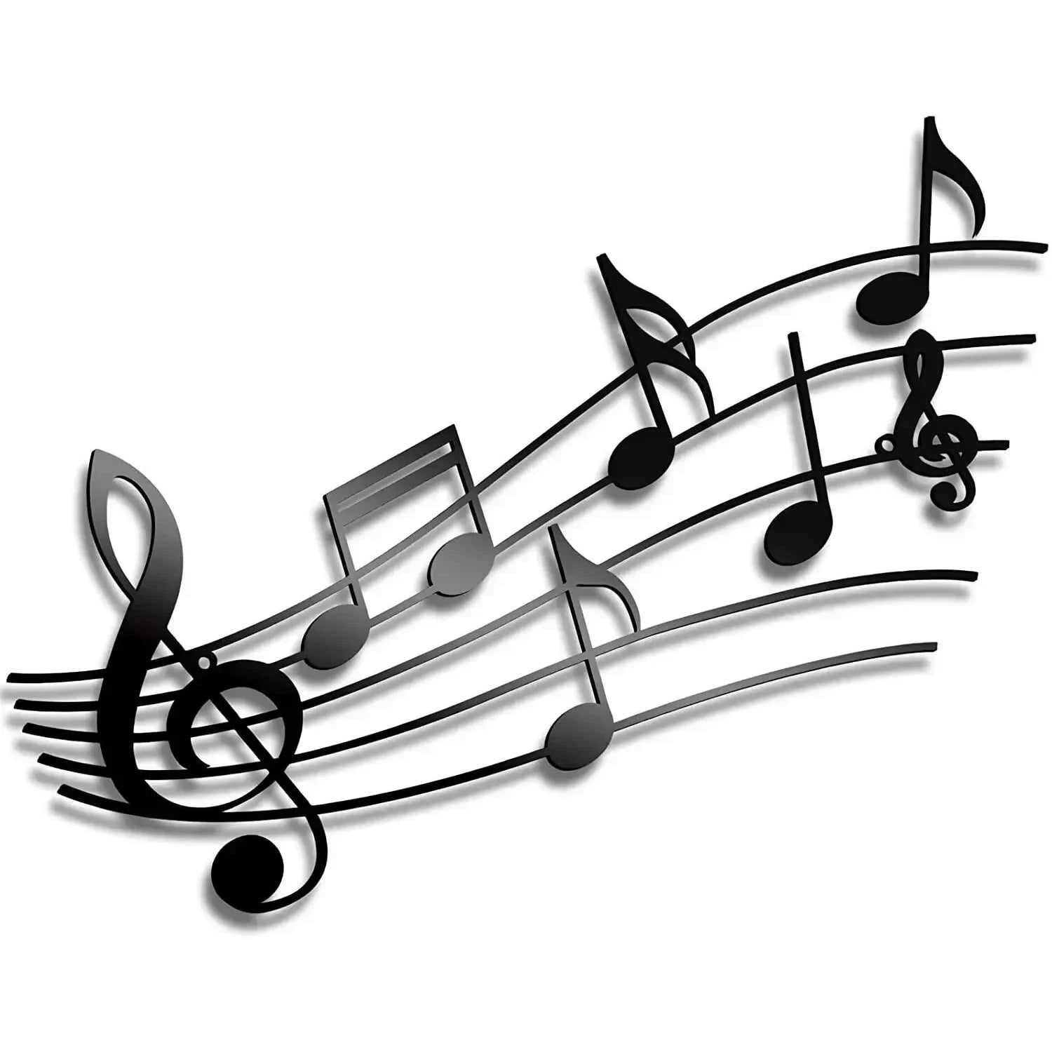 Metal Music Note Wall Art – Vintage Hanging Sign Decor