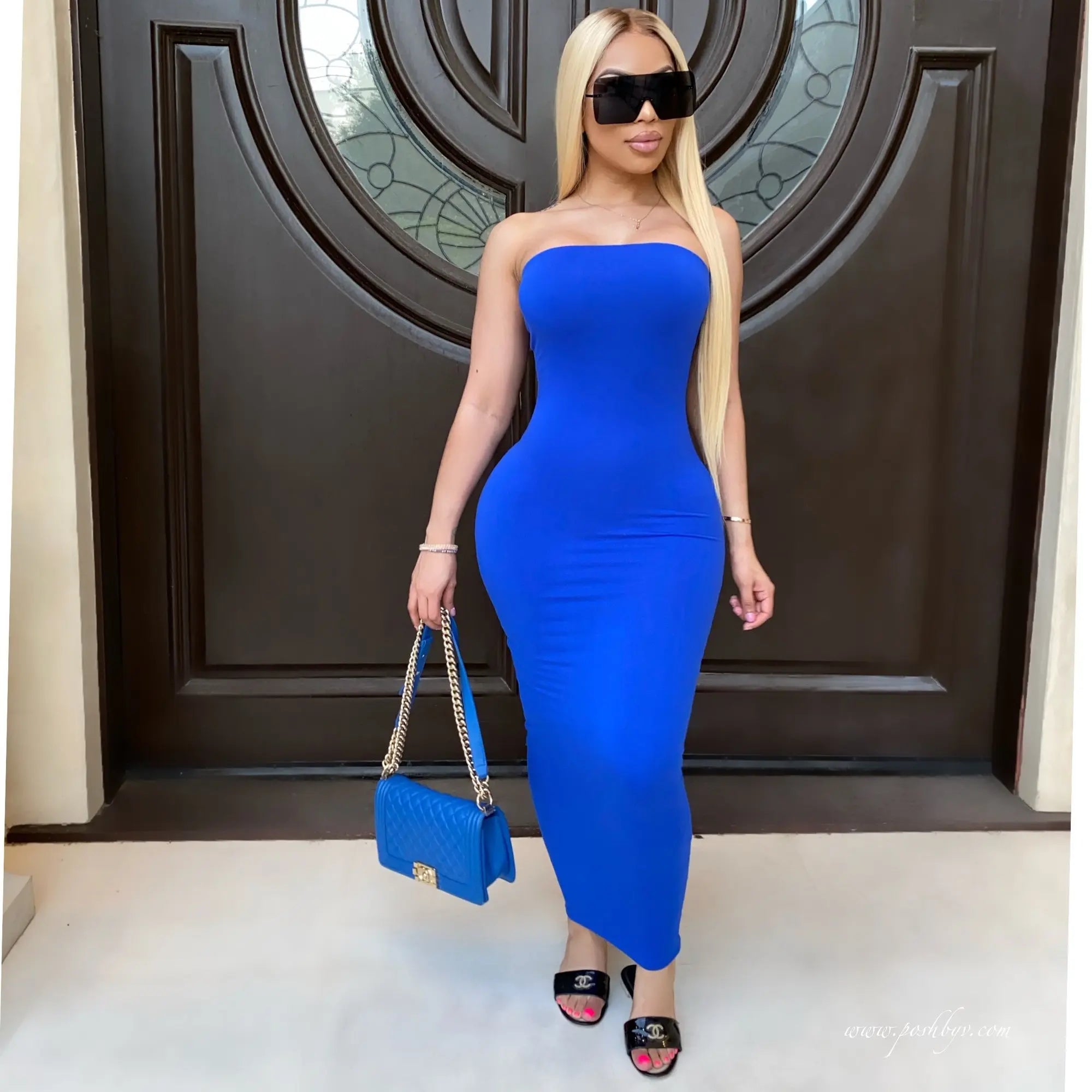 Sleeveless Chest-Wrapped Long Dress – Summer Maxi