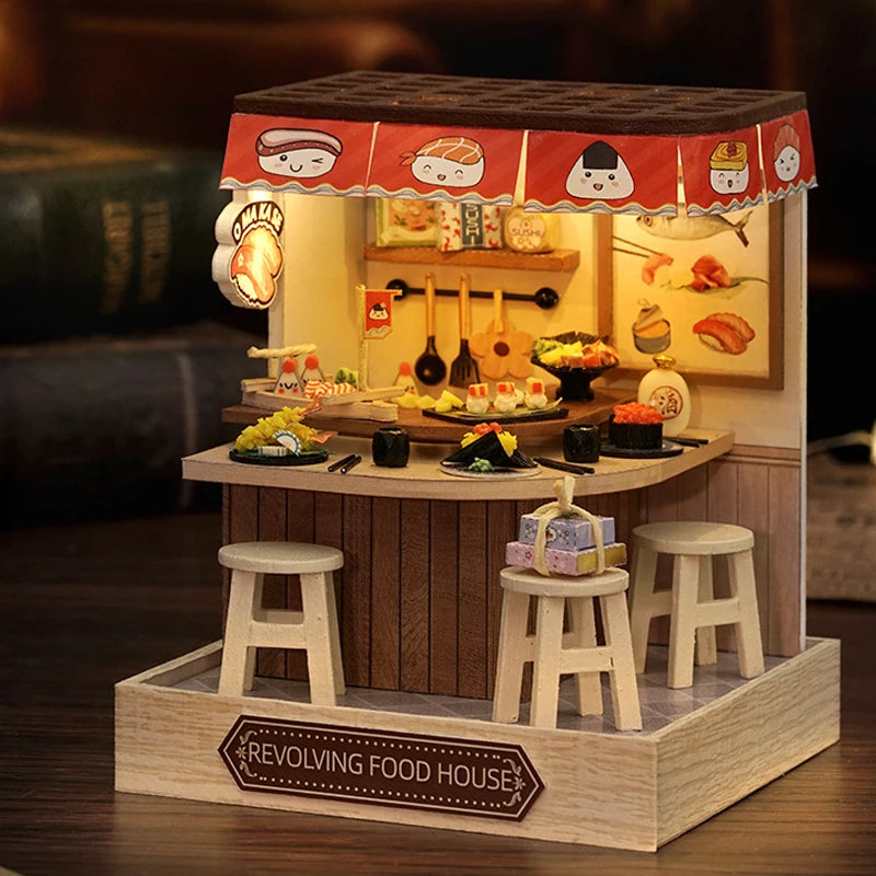 Miniature 3D Wooden Puzzle Dollhouse – 18 Designs