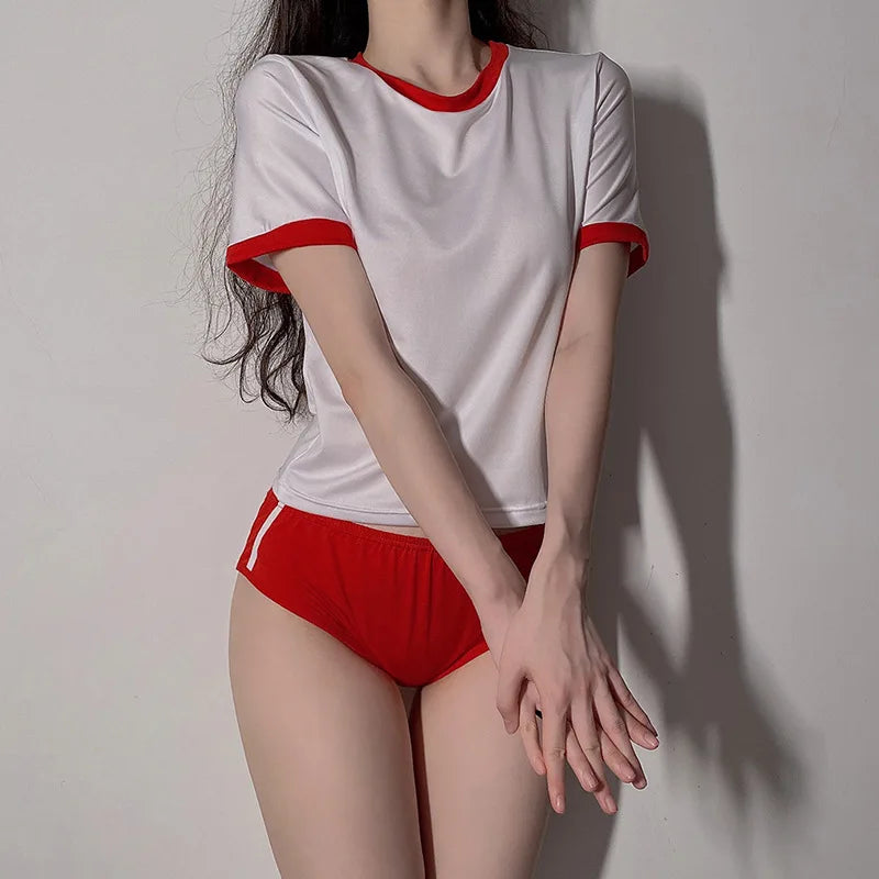 Japanese Anime Gymnastics Cheerleader Cosplay Costume