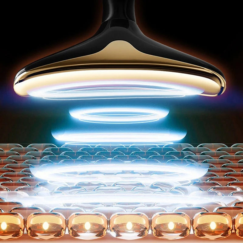 Microcurrent Face & Neck Lifting Massager – LED Vibration