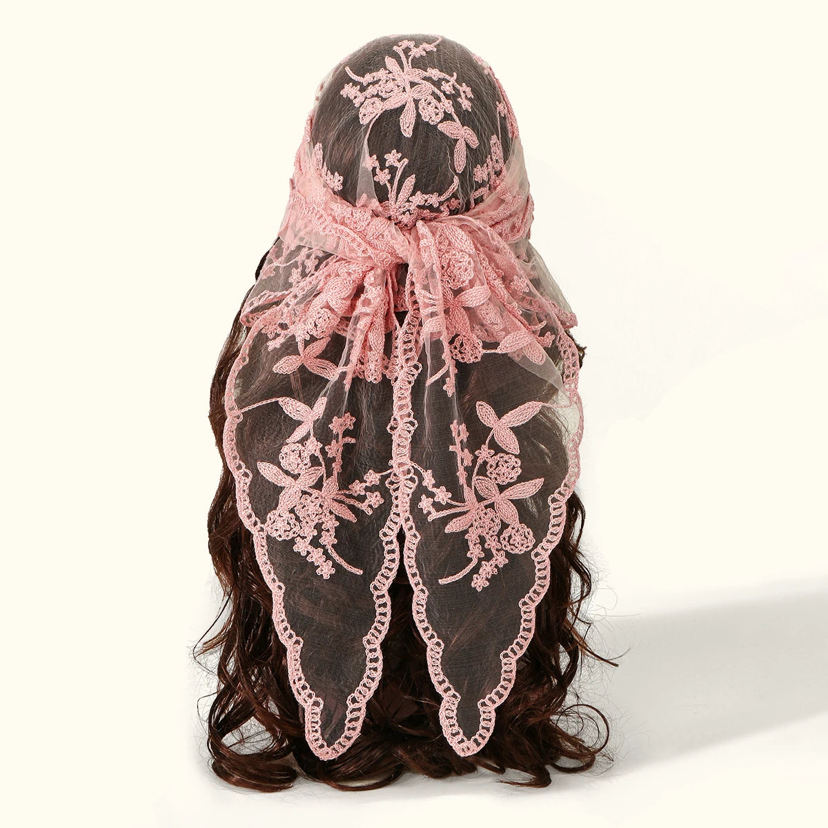 Fashion Ins Lace Hair Scarf Women Retro Triangle Hair Bands Vintage Triangular Headscarf Girls Elegant Headwear Hair Accessories