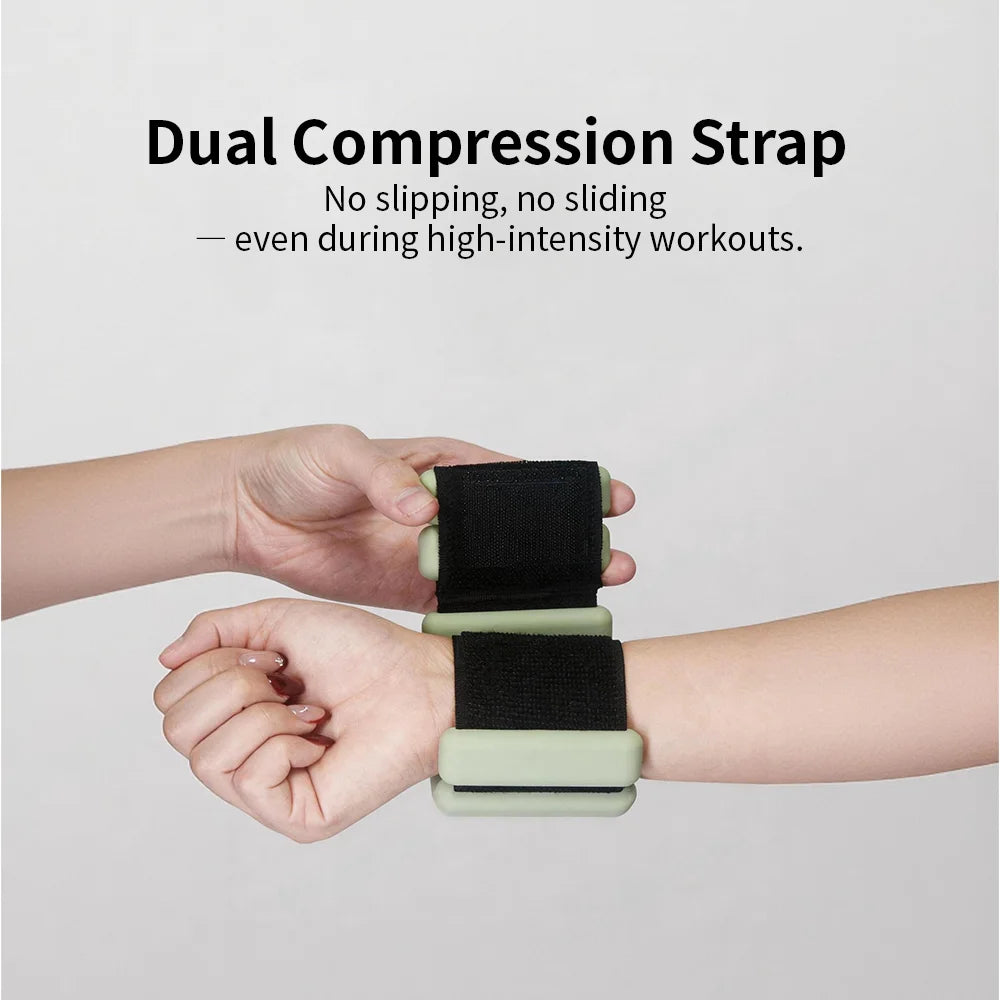 Adjustable Wrist Weight Sweat-proof Silicone Ankle Weights for Home Gym Exercise, Running, Pilates, Yoga, Walking, Strength