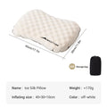 WESTTUNE Camping Inflatable Pillow Portable Compressible Folding Ice Sillky Pillow Outdoor Travel Pillow for Neck Lumbar Support