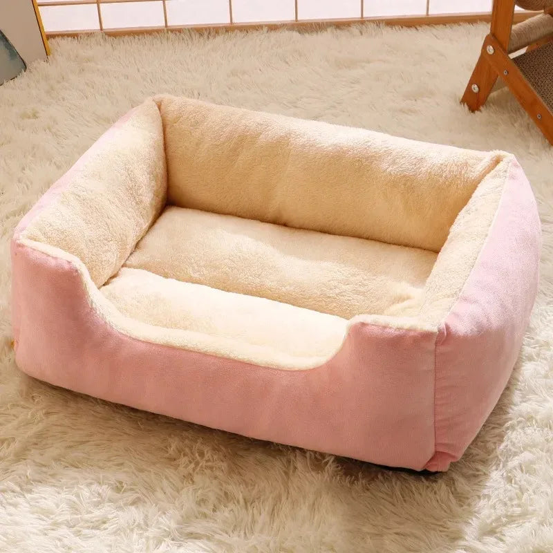 Cosy Cat & Dog Bed – Warm Winter Pet Cushion House