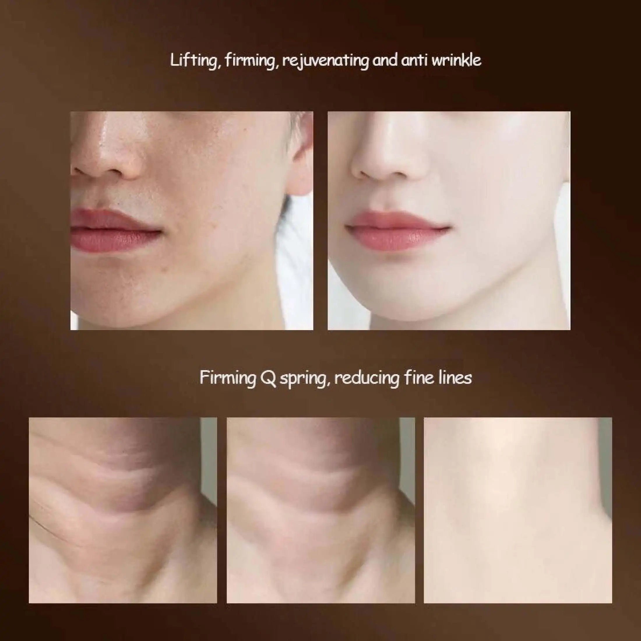 Microcurrent Face & Neck Lifting Massager – LED Vibration