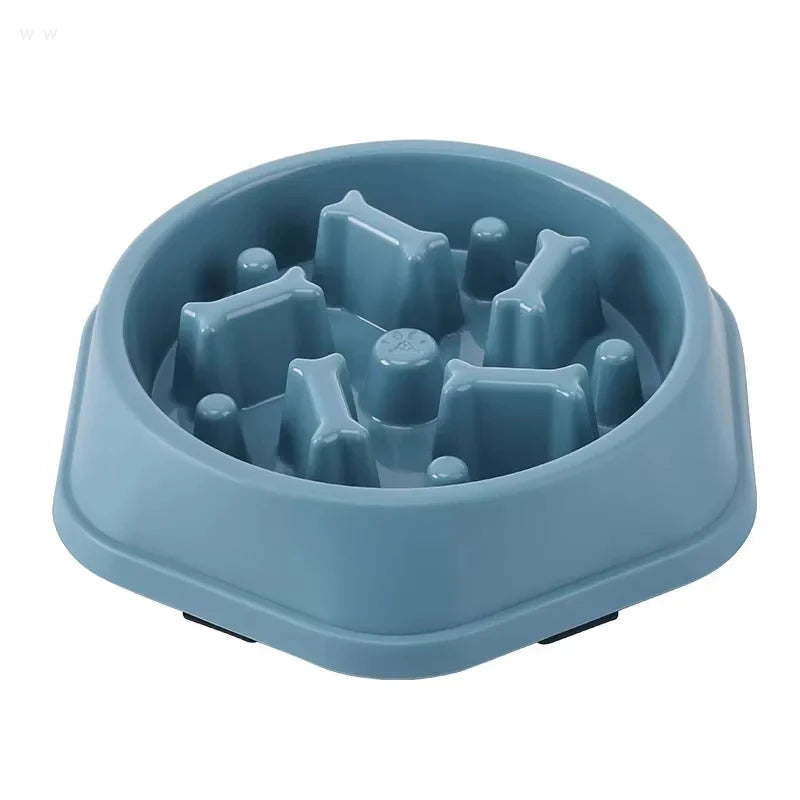 Pet Slow Feeder Bowl | Anti-Choking Dog & Cat Food Dish